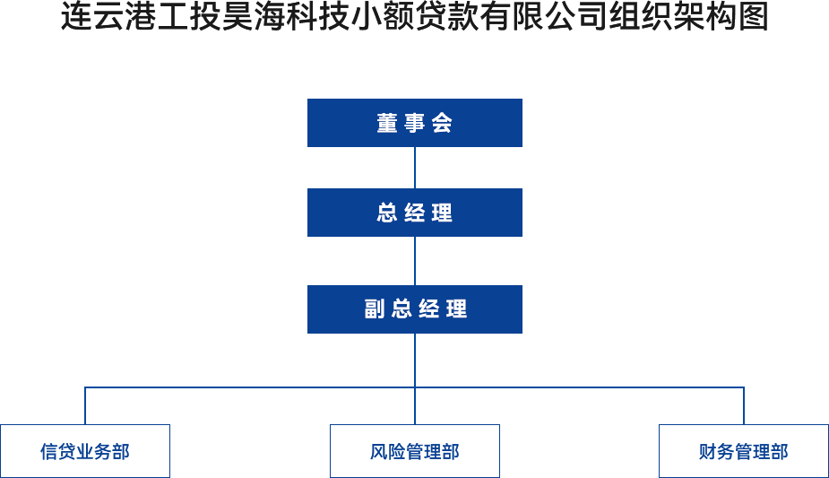 金融板塊-連云港工投昊?？萍夹☆~貸款有限公司組織架構圖